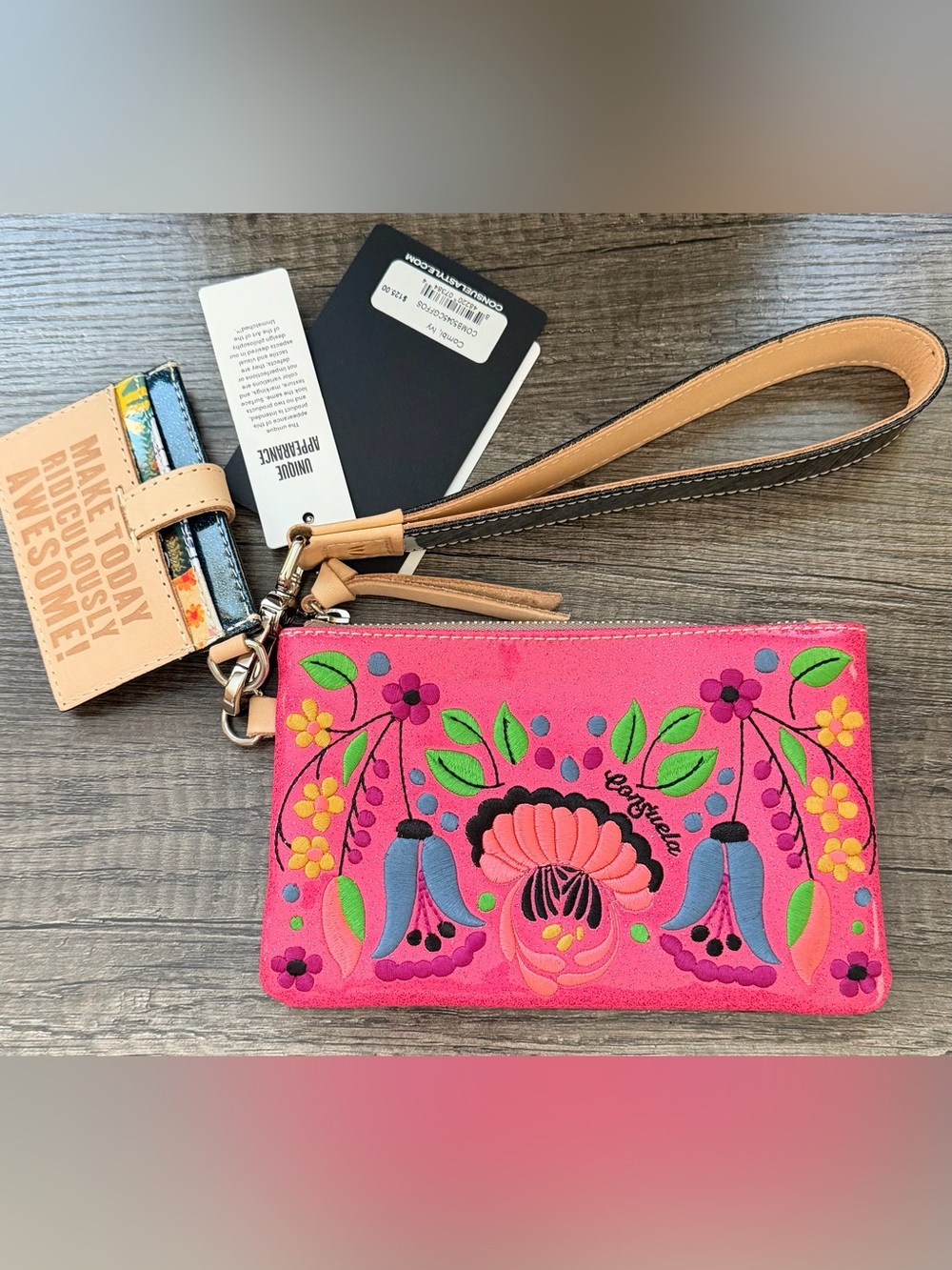 Consuela Ivy Combi, Floral Embroidery, Bright Pink